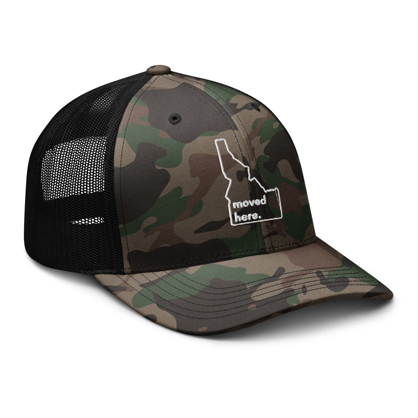 Premium Camouflage Idaho trucker hat