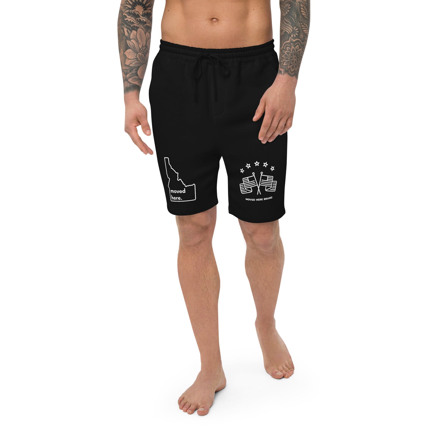 Black Idaho Men's fleece shorts