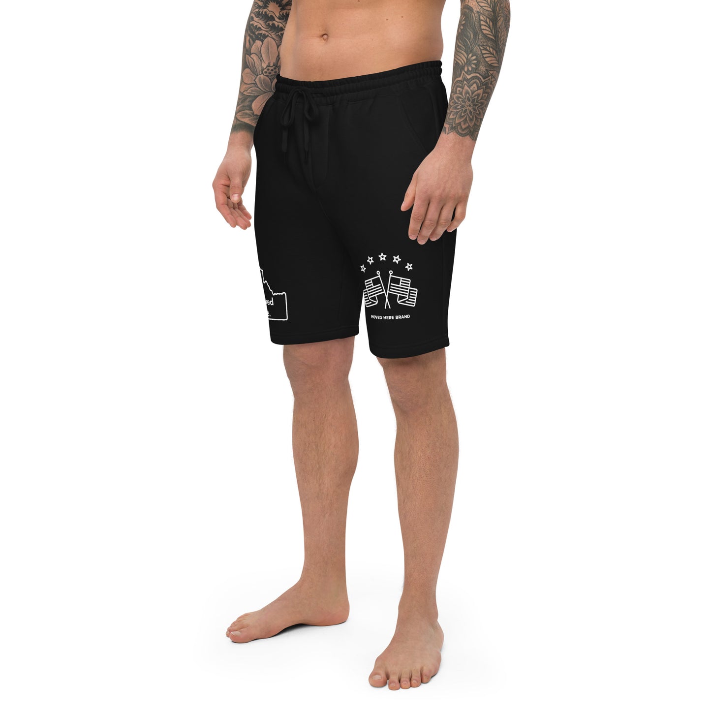 Black Idaho Men's fleece shorts