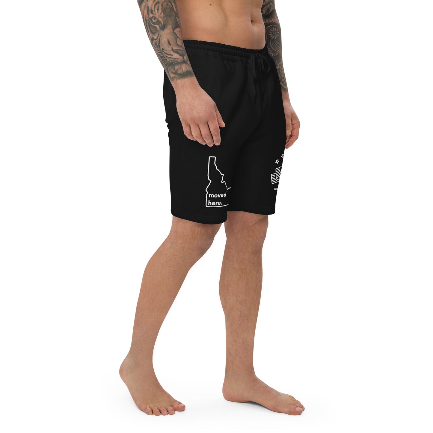 Black Idaho Men's fleece shorts