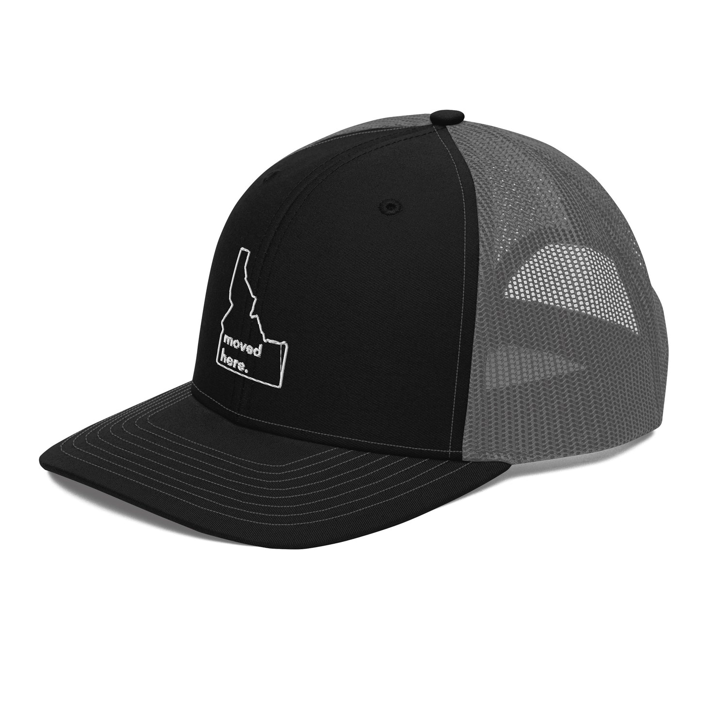 Black/Grey Idaho Panel Trucker Cap