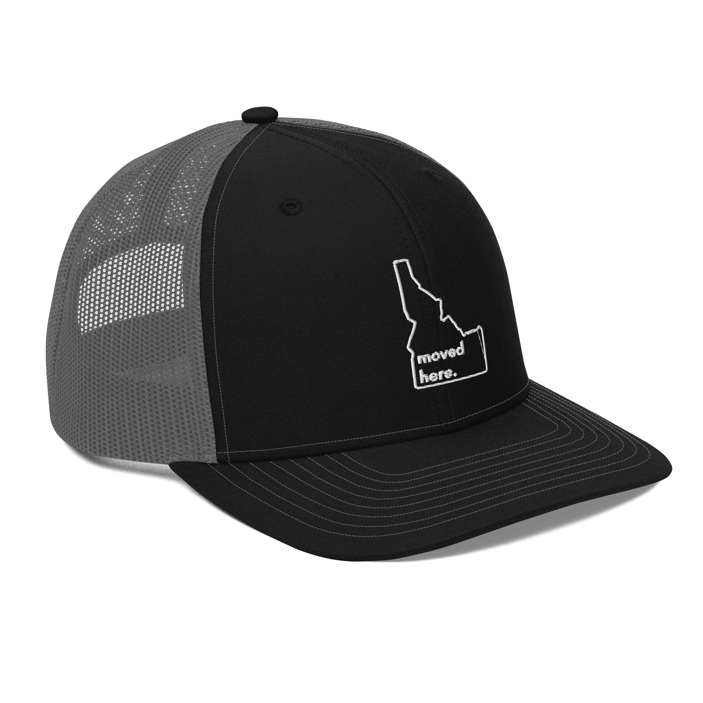 Black/Grey Idaho Panel Trucker Cap