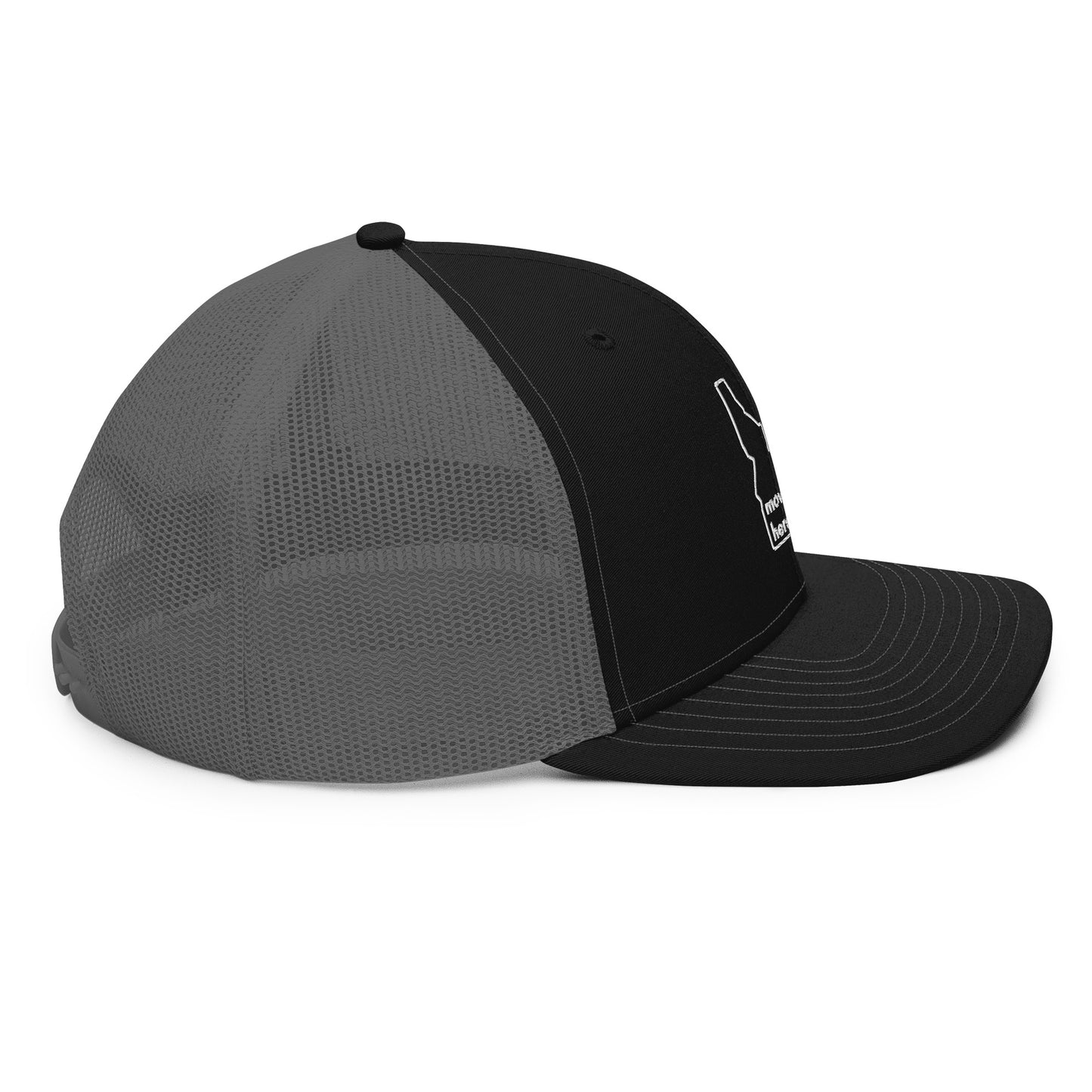 Black/Grey Idaho Panel Trucker Cap