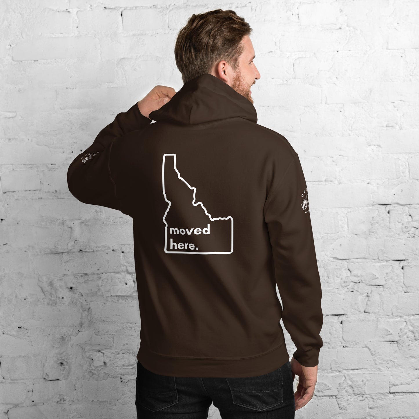 Dark Brown Idaho Unisex Hoodie