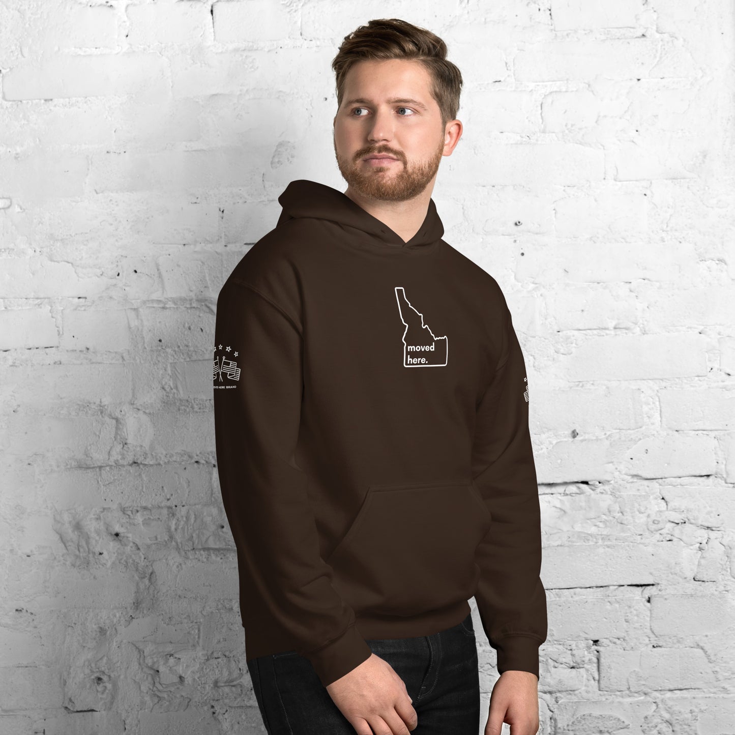 Dark Brown Idaho Unisex Hoodie