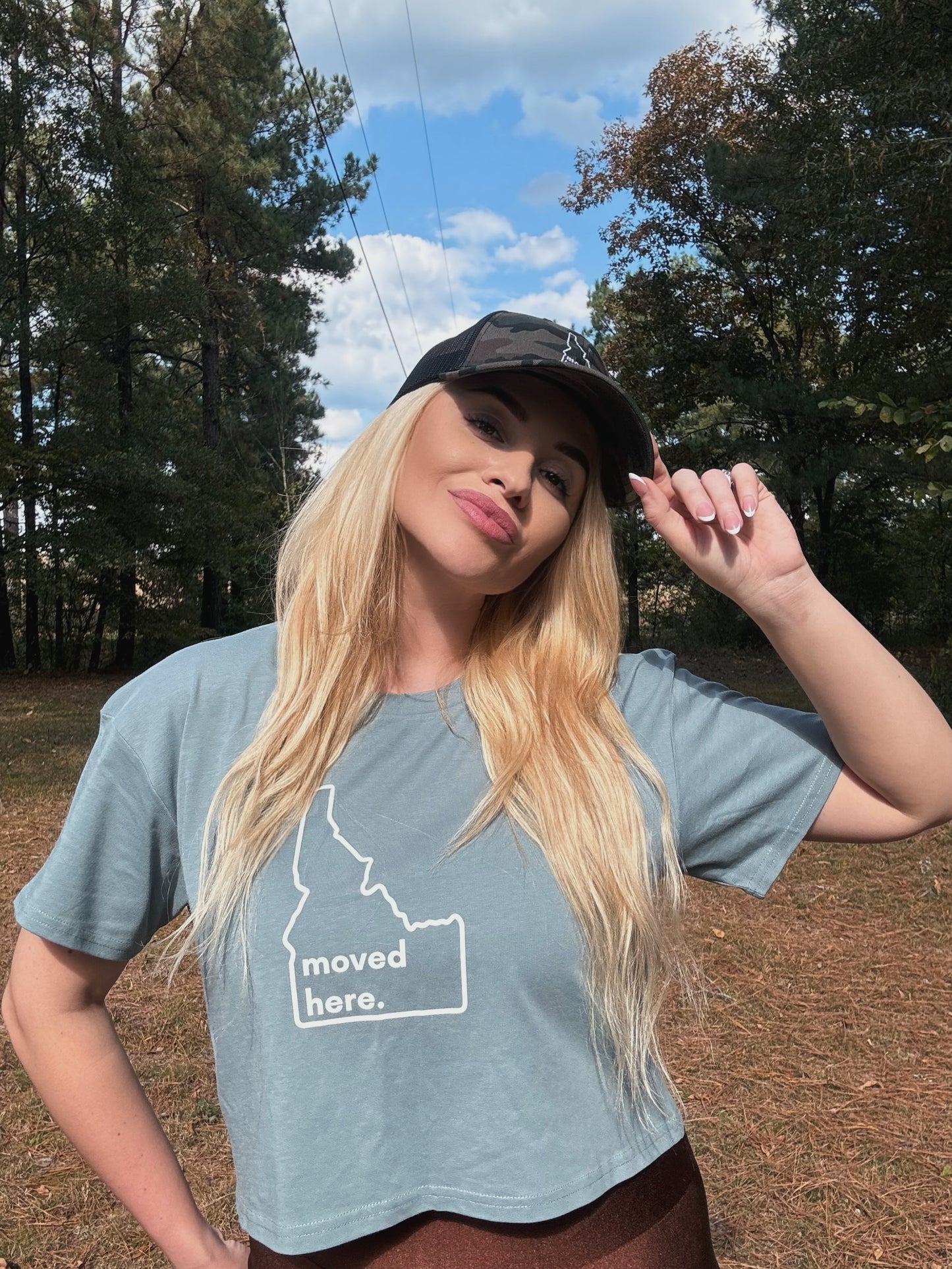 Women’s Idaho crop top