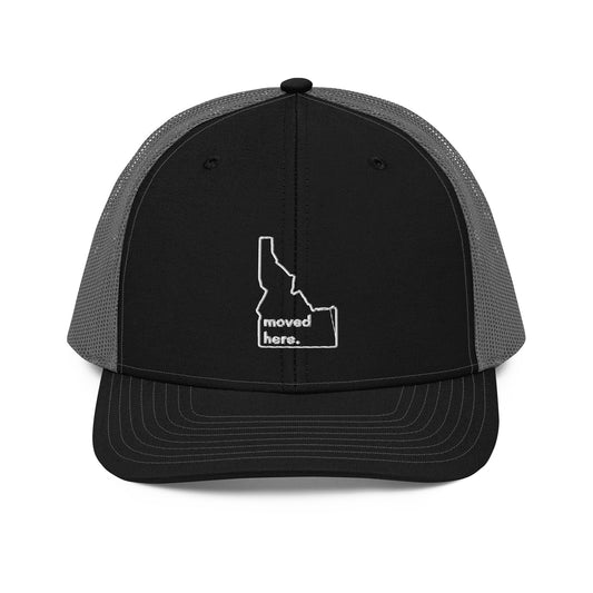 Black/Grey Idaho Panel Trucker Cap