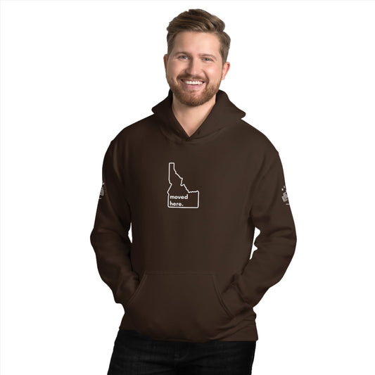 Dark Brown Idaho Unisex Hoodie